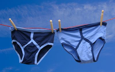 hanging underwear